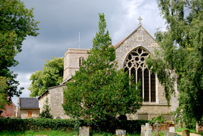James Woodforde's parish church in 2011: All Saints', Weston Longville, Norfolk